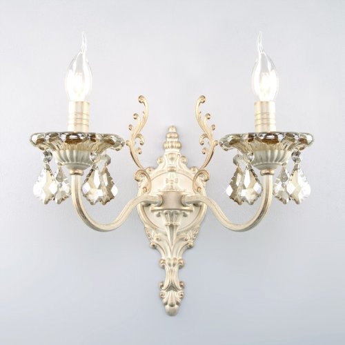 Бра двухрожковое Eurosvet E14 Белый с золотом фото Бра двухрожковое Eurosvet E14 Белый с золотом картинка